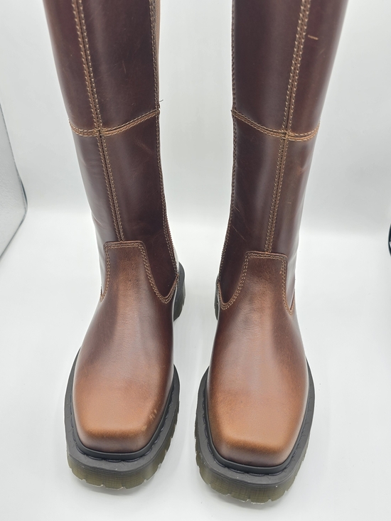 Dr. Martens Shoes - NWOT Dr. Martens Women's 6 Tall Riding Brown Leather Boots Boho Western Cute